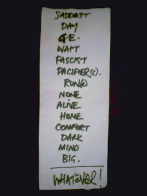 2006 Jan 17th Valve setlist.jpg