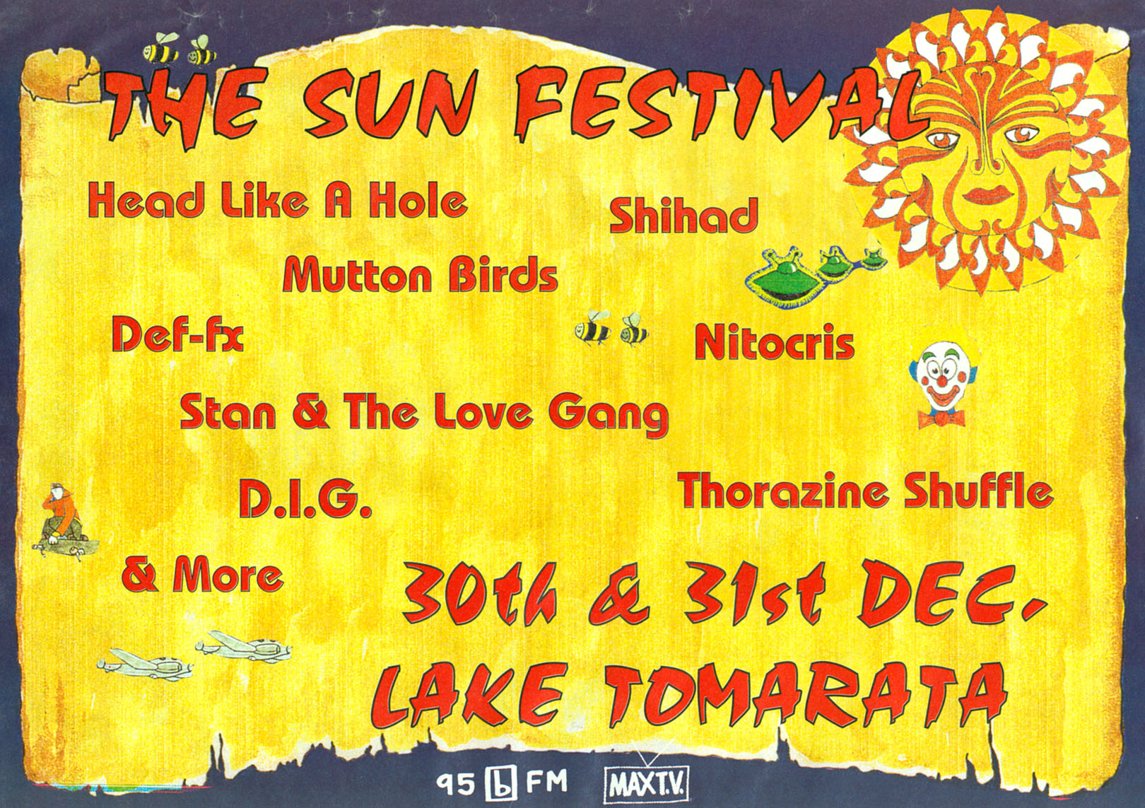 1996 Dec 30th-31st The Sun Festival Tour Ad.jpg