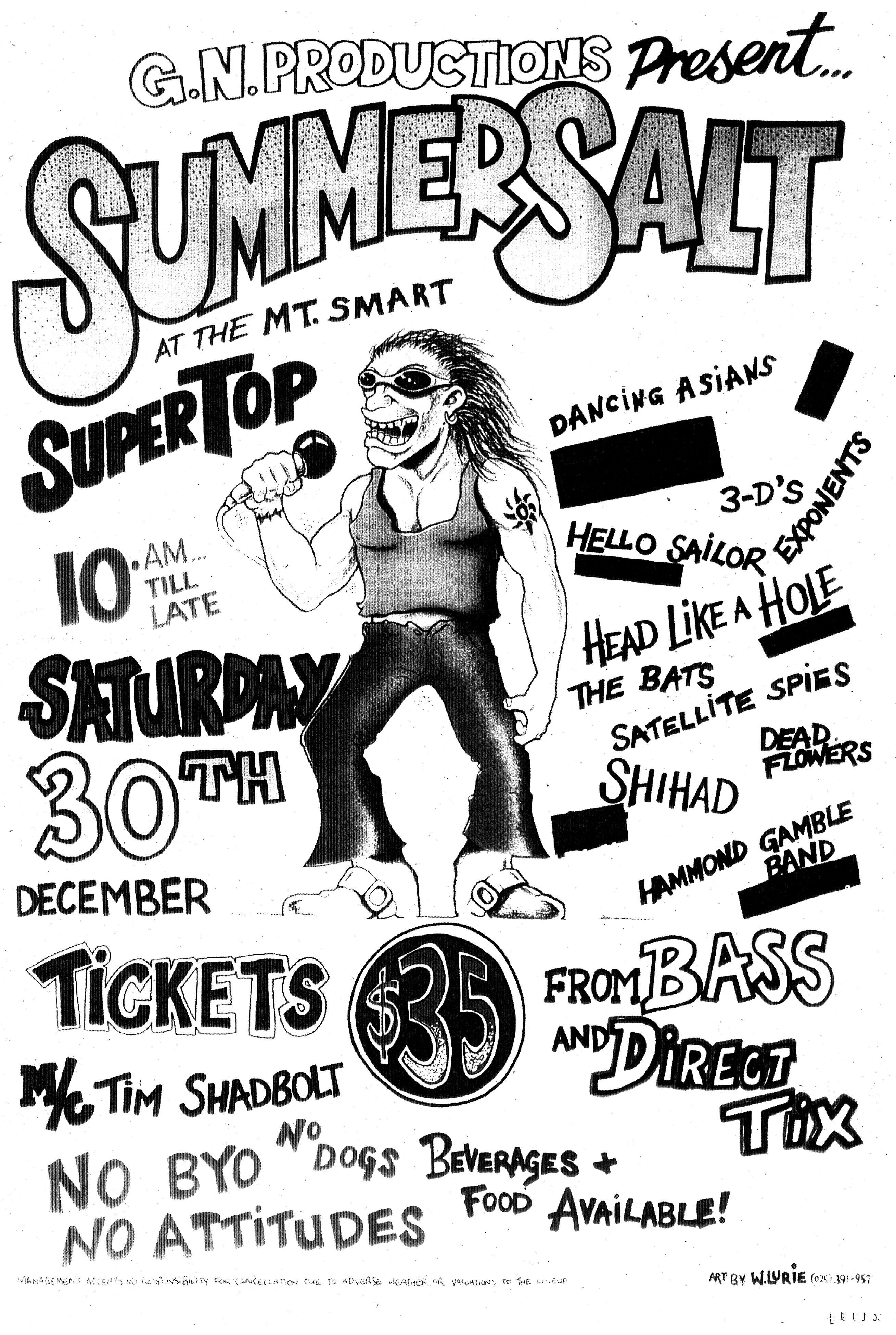 1995 Dec 30th Summersalt Tour Ad.jpg